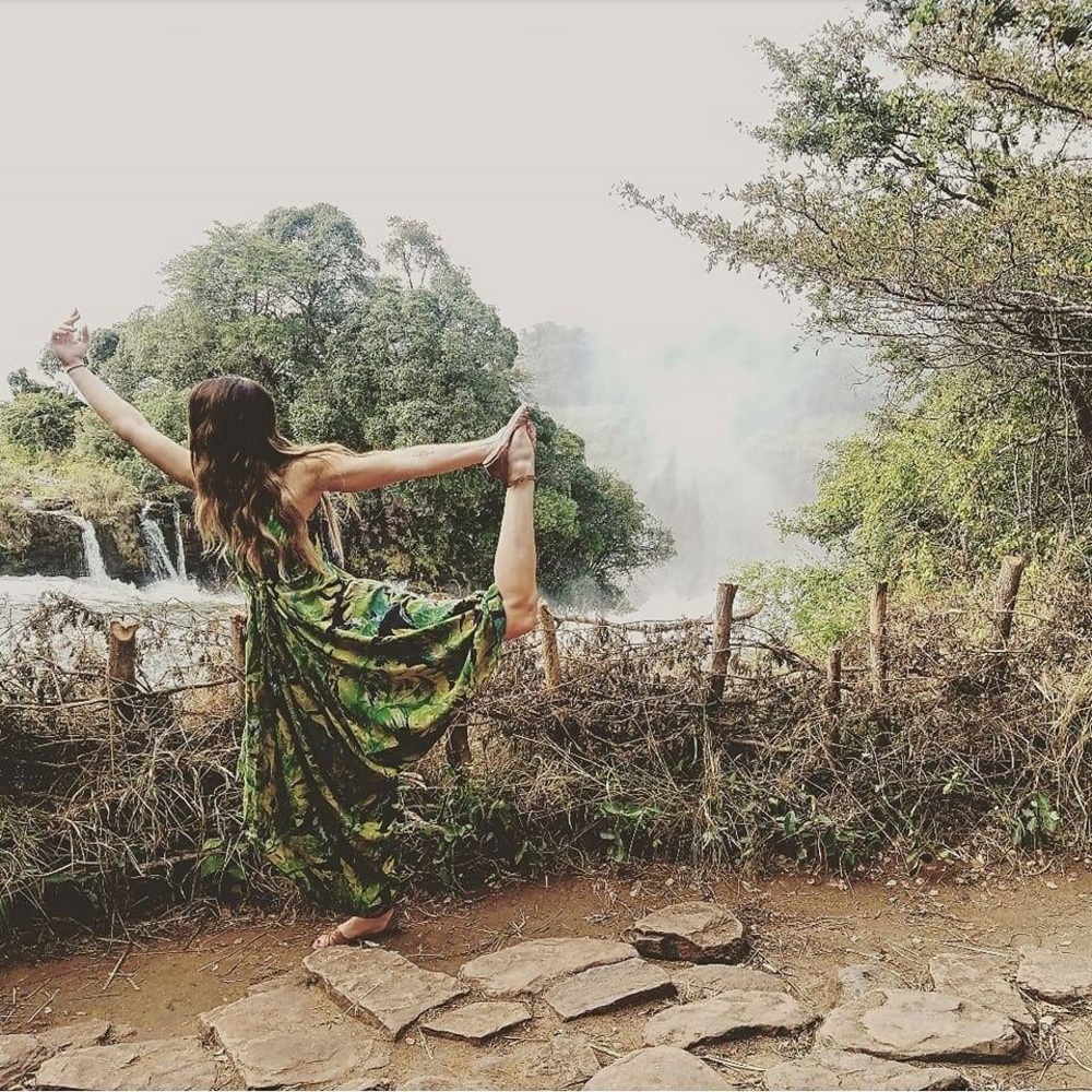 Bohemian green romper
